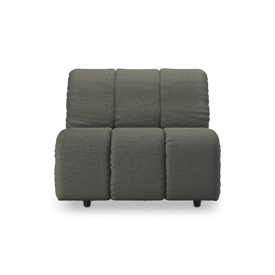 Wave couch: element middle, wander, army green
