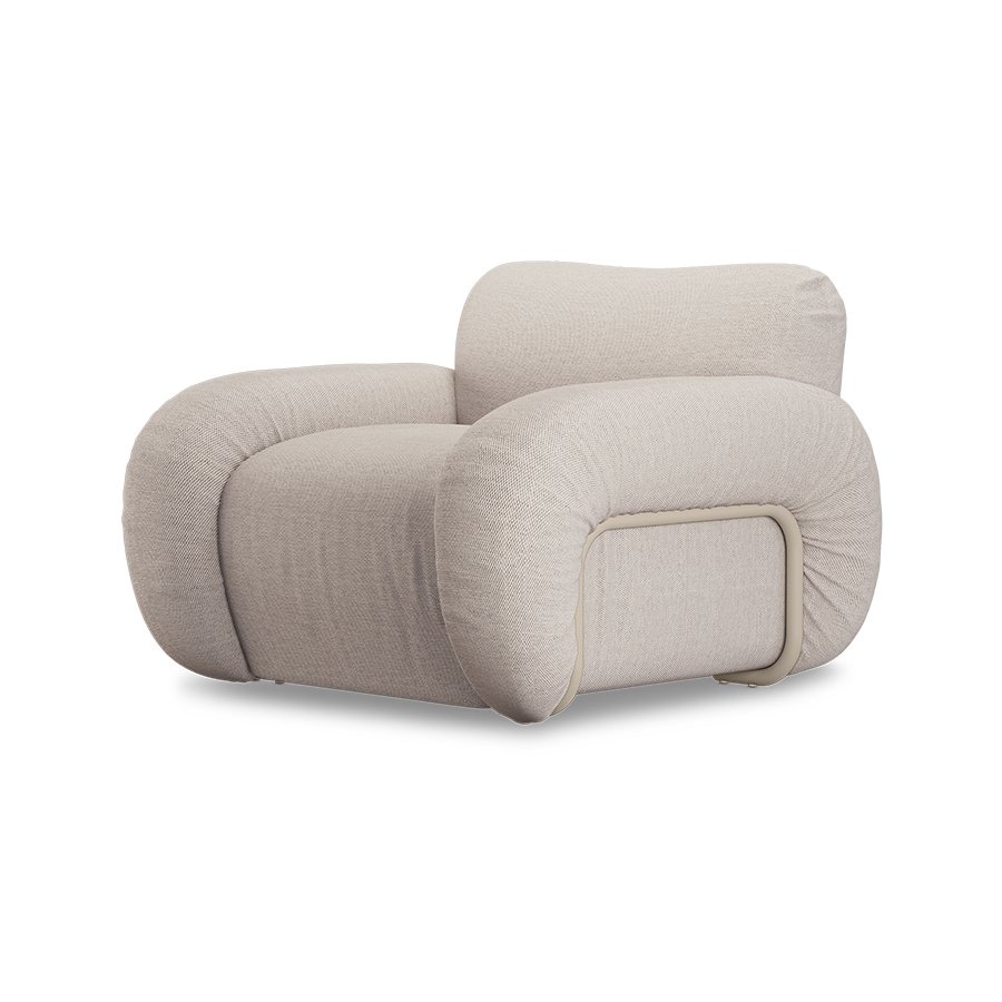 Arc lounge fauteuil, frame sand, cosy, beige