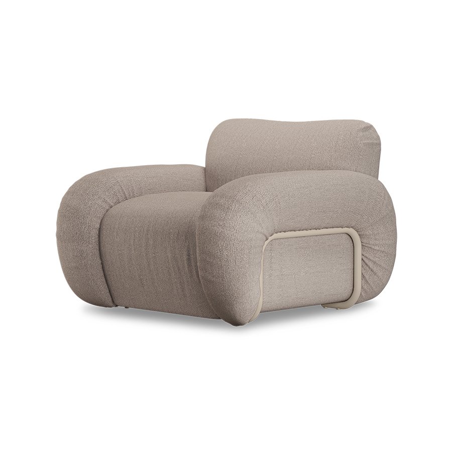 Arc lounge fauteuil, frame sand, sneak, beige
