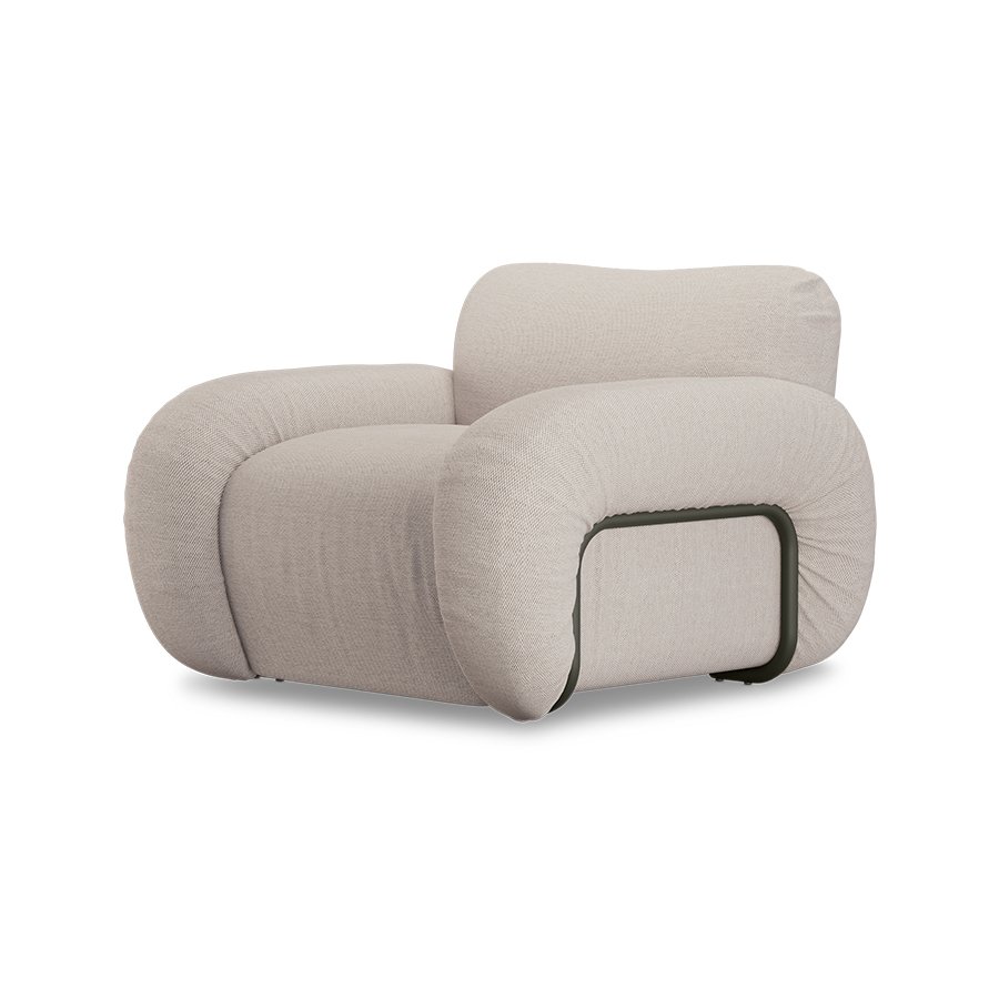 Arc lounge fauteuil, frame ash, cosy, beige