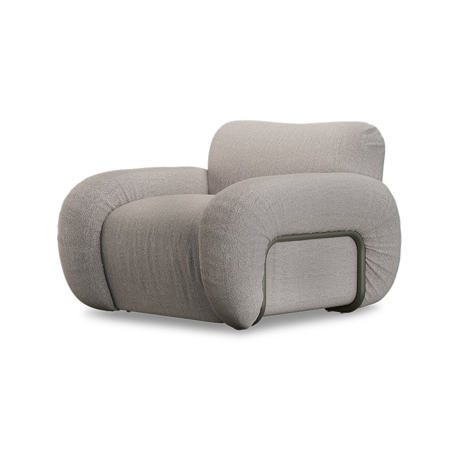 Arc lounge fauteuil, frame ash, sneak, light grey