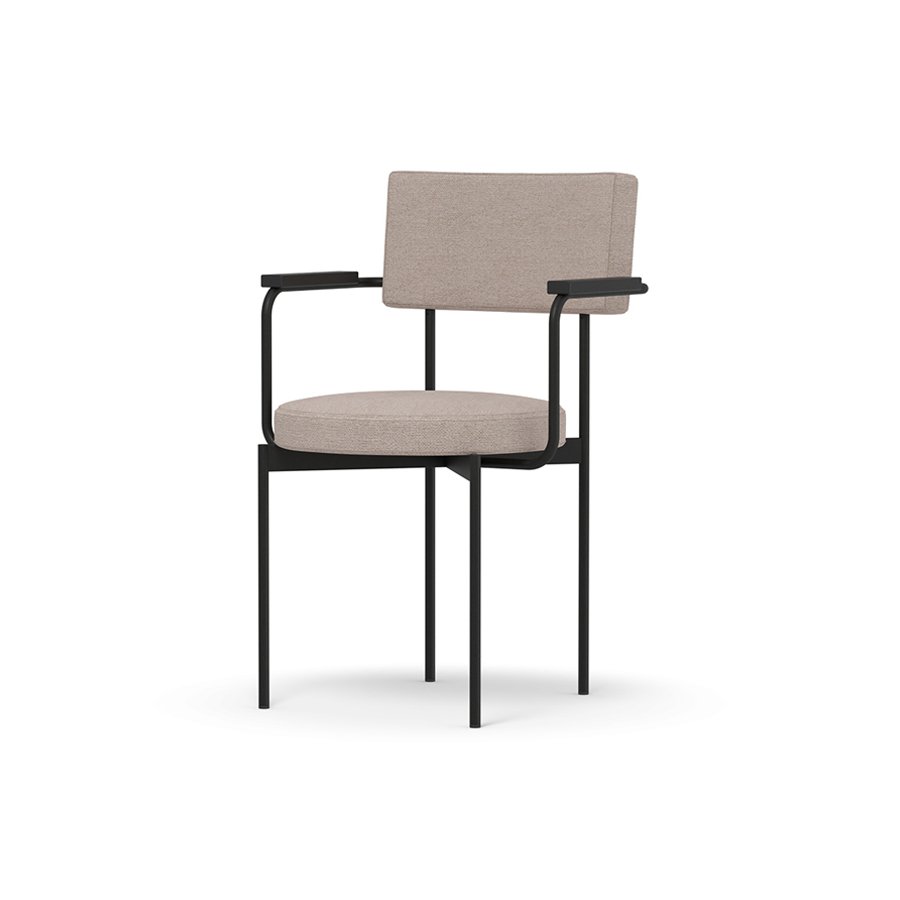 Dining armchair black, main line flax, upminster
