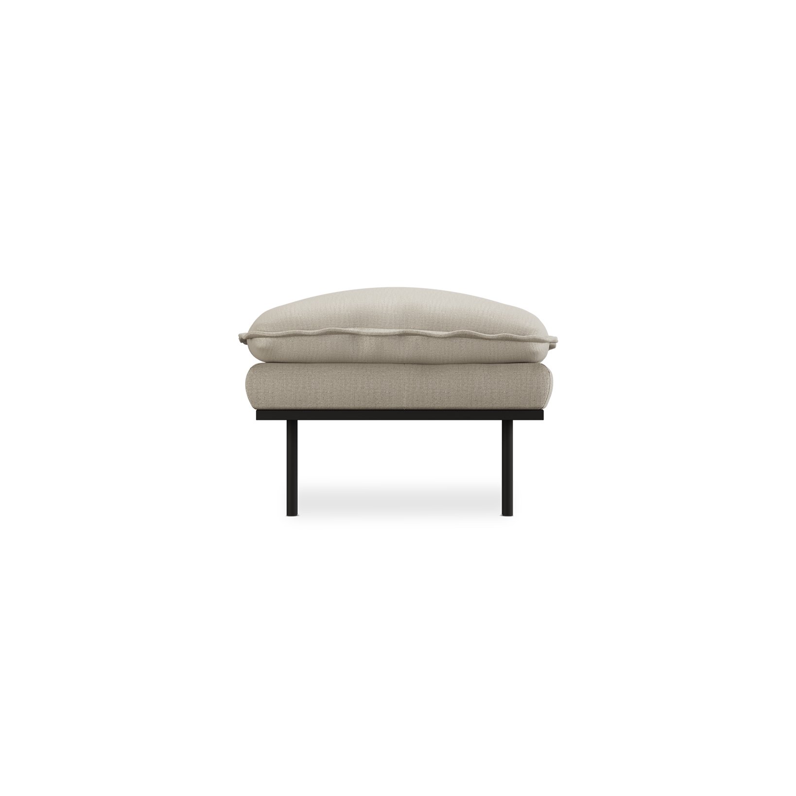 Retro sofa: hocker, pure, ivory