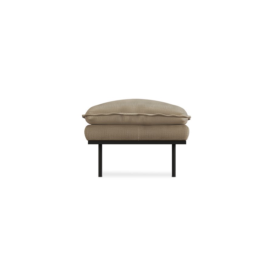 Retro sofa: hocker, pure, earth