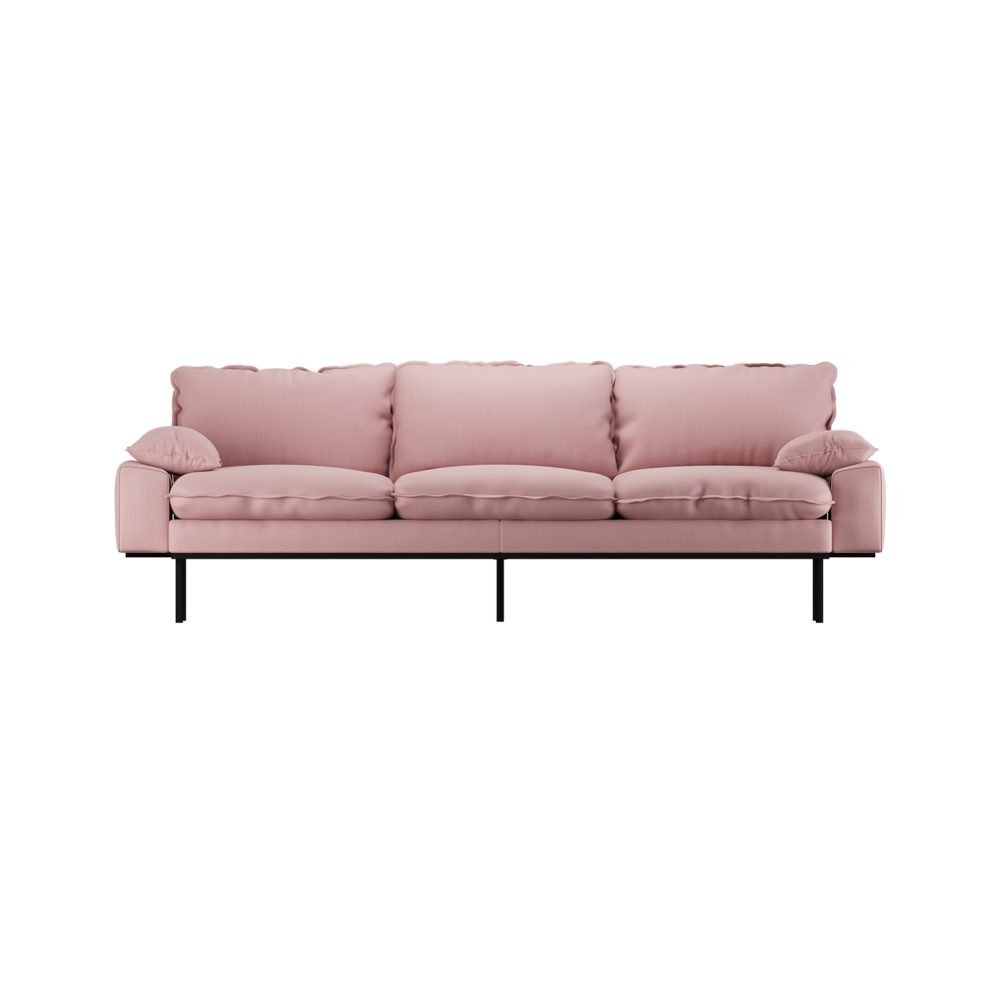 Retro sofa: 4-seats, wise, blossom