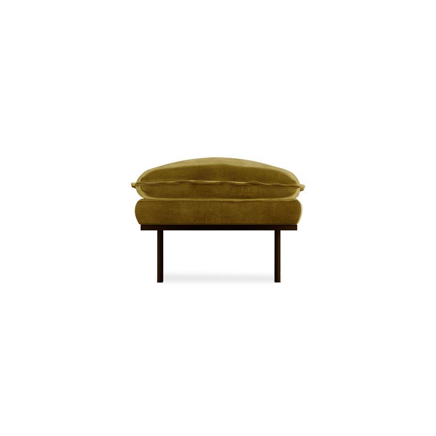 Retro sofa: hocker, royal velvet, olive