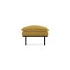Retro sofa: hocker, linen, burnt ochre