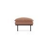 Retro sofa: hocker, linen, dusty rose