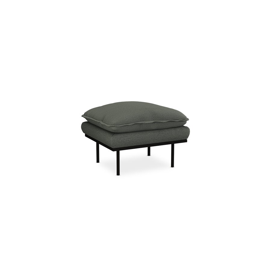 Retro sofa: hocker, wander, army green - Image 2