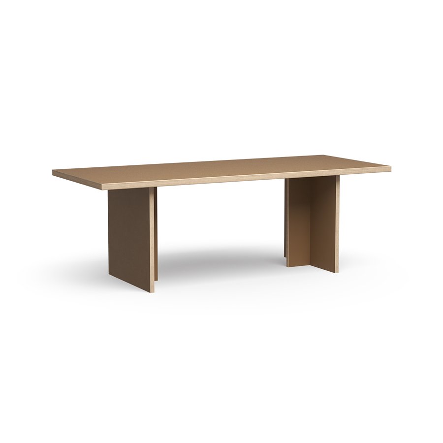 Dining table, brown, rectangular 220cm