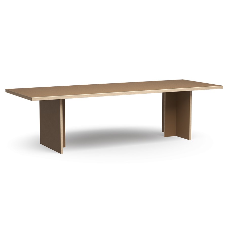 Dining table, brown, rectangular 280cm