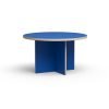 Dining table, blue, round 130cm