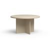 Dining table, cream, round 130cm