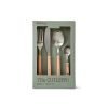 70s cutlery: peach, set of 16