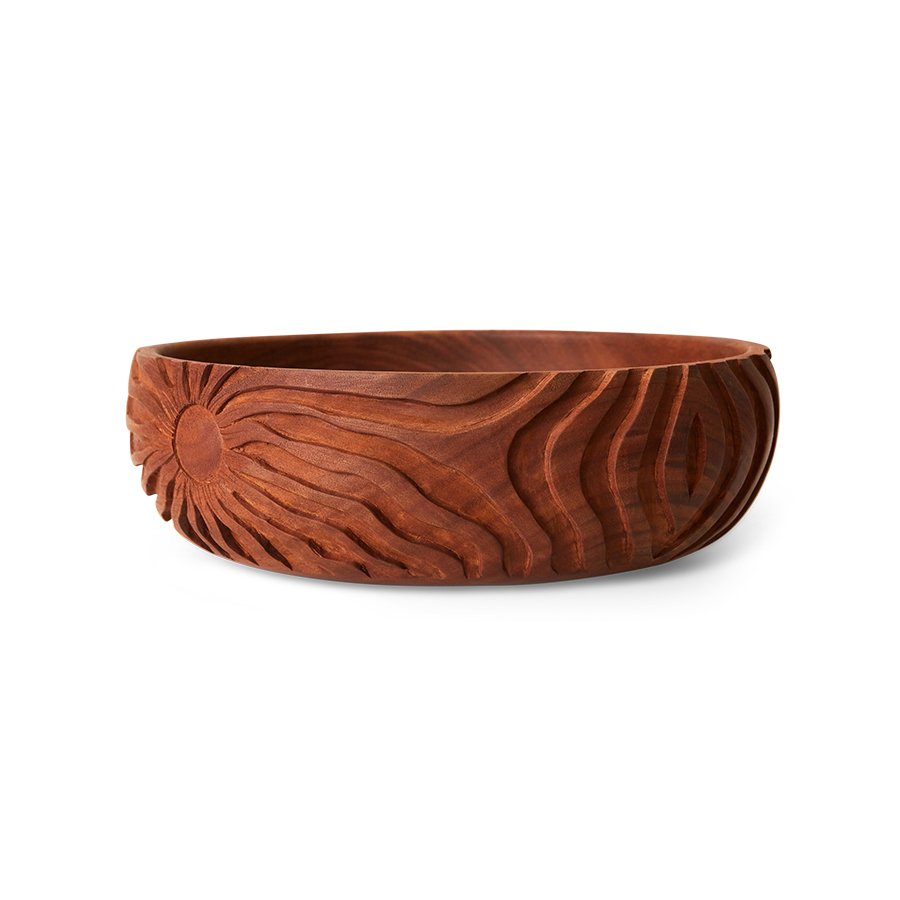 Hand carved bowl L