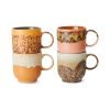70s ceramics: café mugs cape (set of 4)