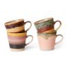 70s ceramics: cappuccino mugs vista (set of 4)