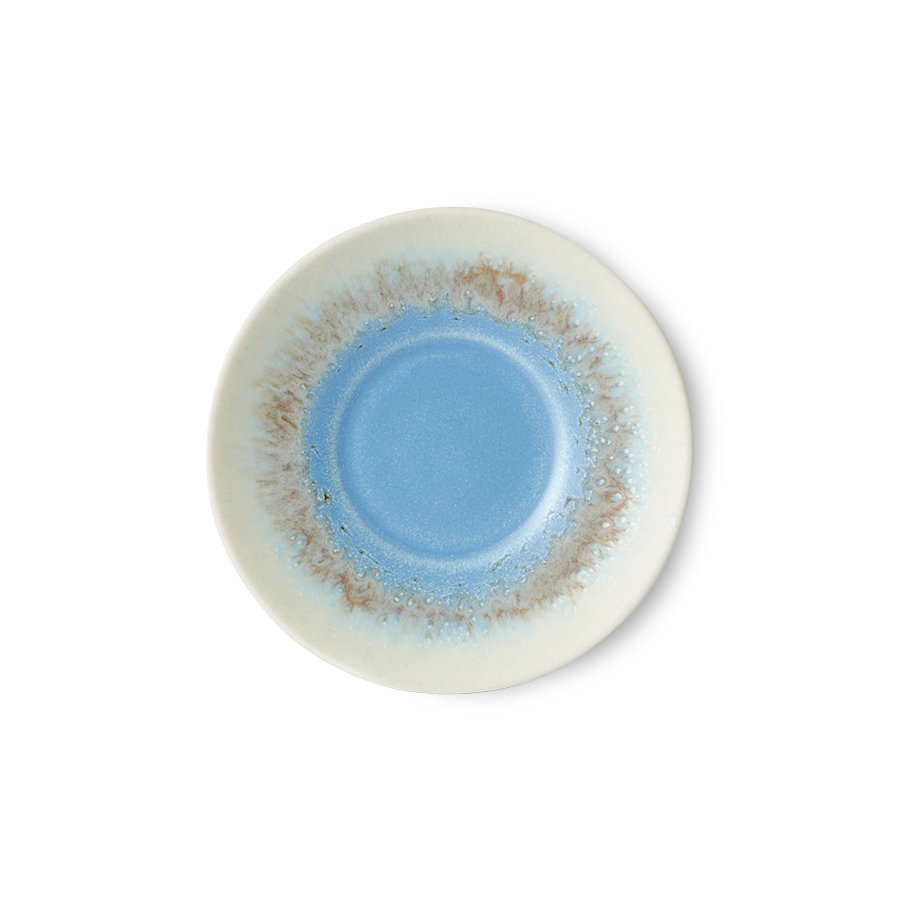 70s ceramics: saucer azure