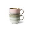 70s ceramics: tea cups, nova (set of 2)