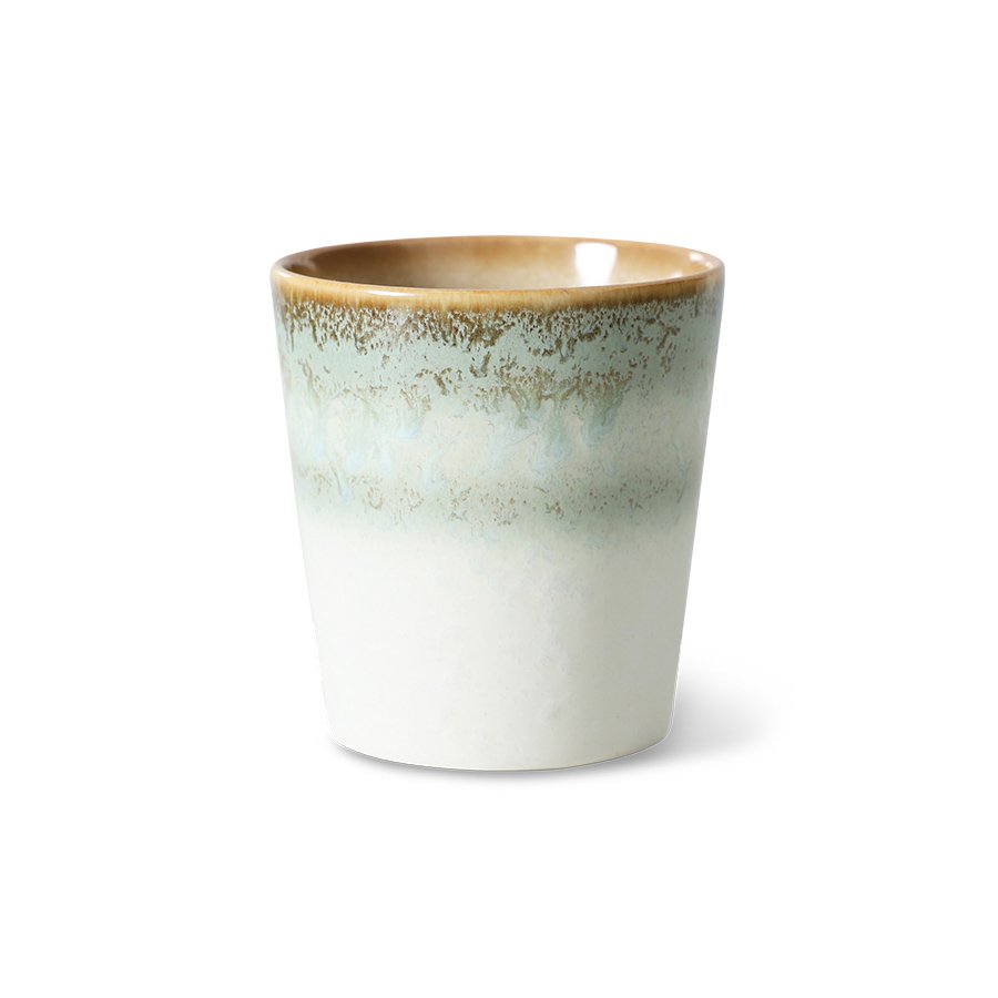 70s ceramics: coffee mug, petal