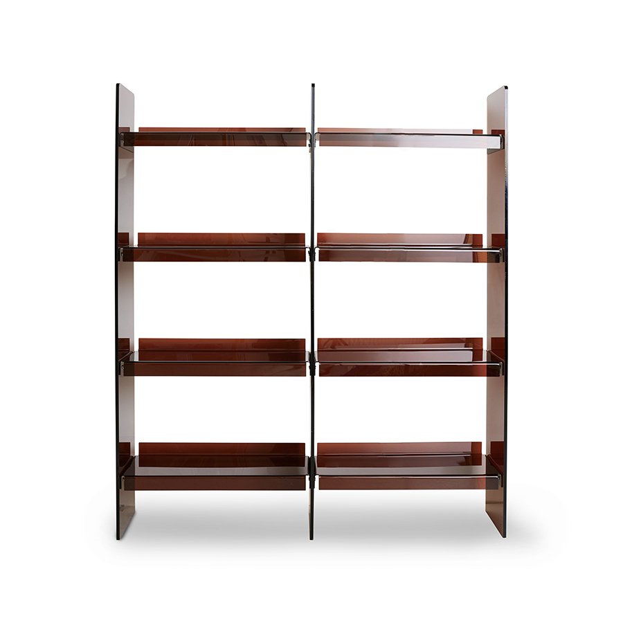 Acrylic cabinet 160cm, smokey brown