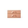 Chest of 2 drawers, blush