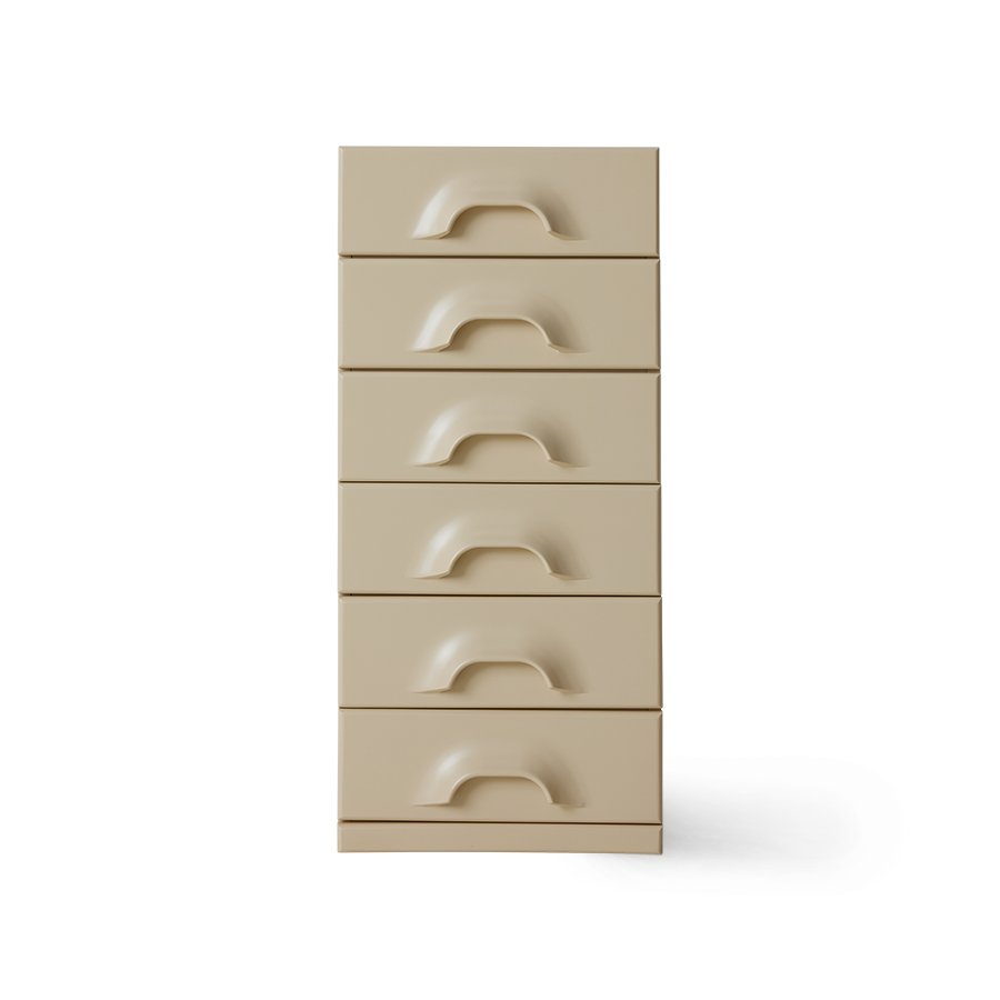 Chest of 6 drawers, cream