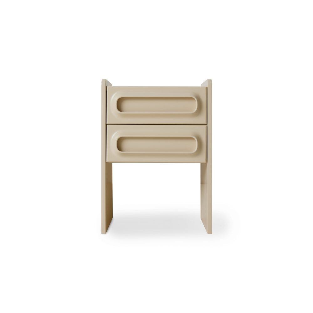 Space nightstand, cream