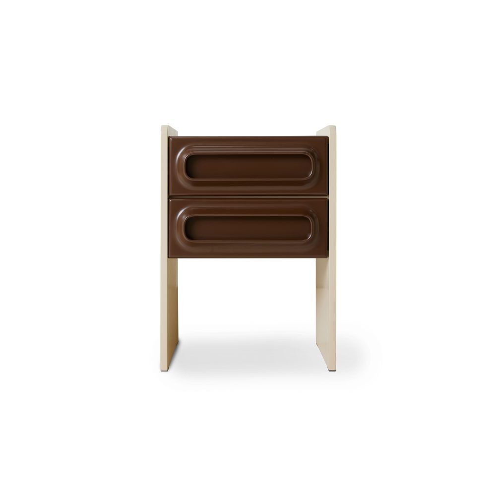 Space nightstand, coffee/cream