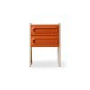 Space nightstand, orange/cream