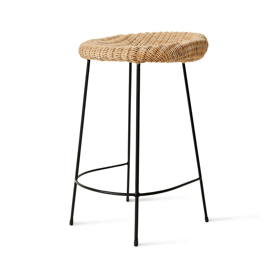 Wicker barstool
