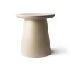 Earthenware side table M, cream