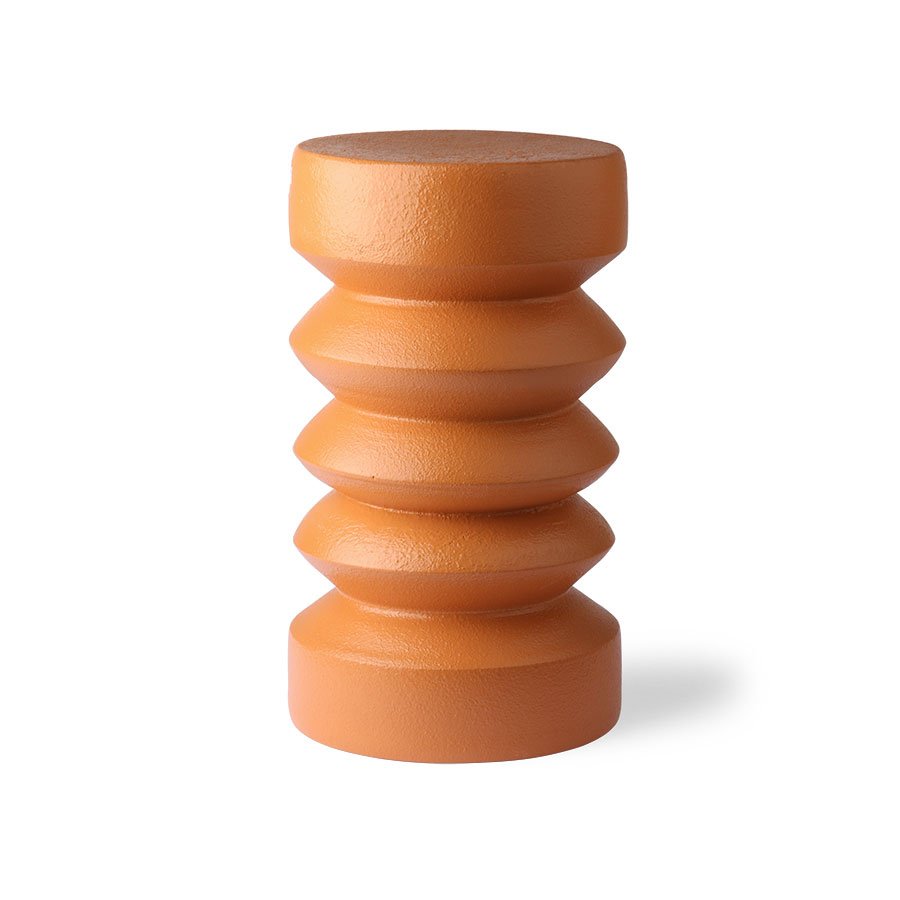 Stoneware side table terra