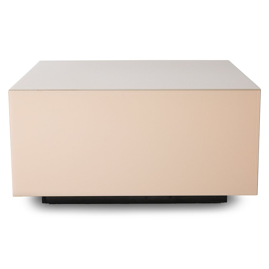 Mirror block table nude L