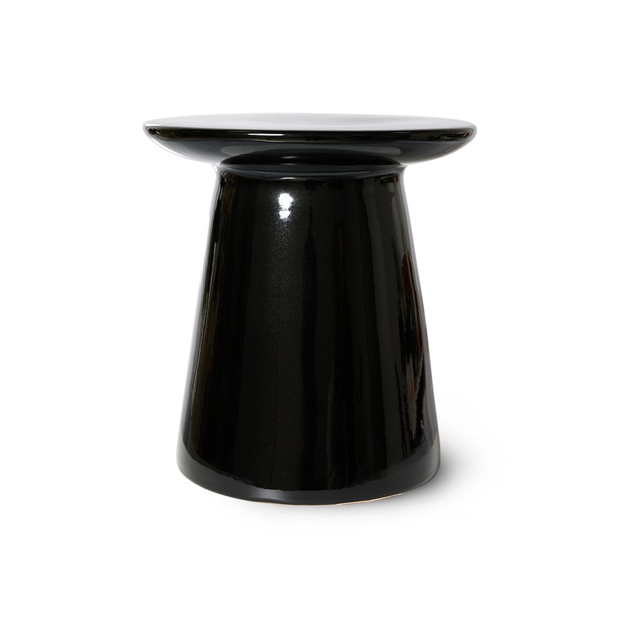 Earthenware side table M black