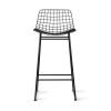 Wire bar stool black