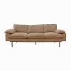 Retro sofa: 3-seats, corduroy rib, brown
