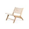 Abaca/teak lounge chair