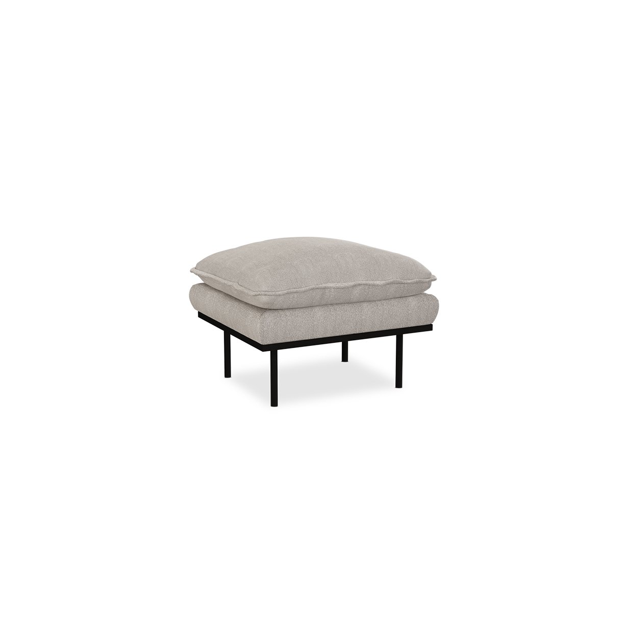 Retro sofa: hocker, sneak, light grey - Image 2