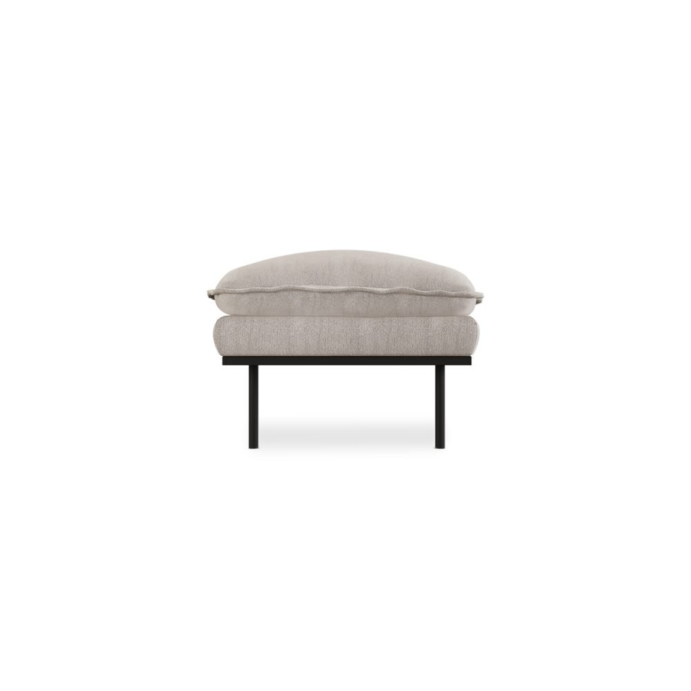 Retro sofa: hocker, sneak, light grey