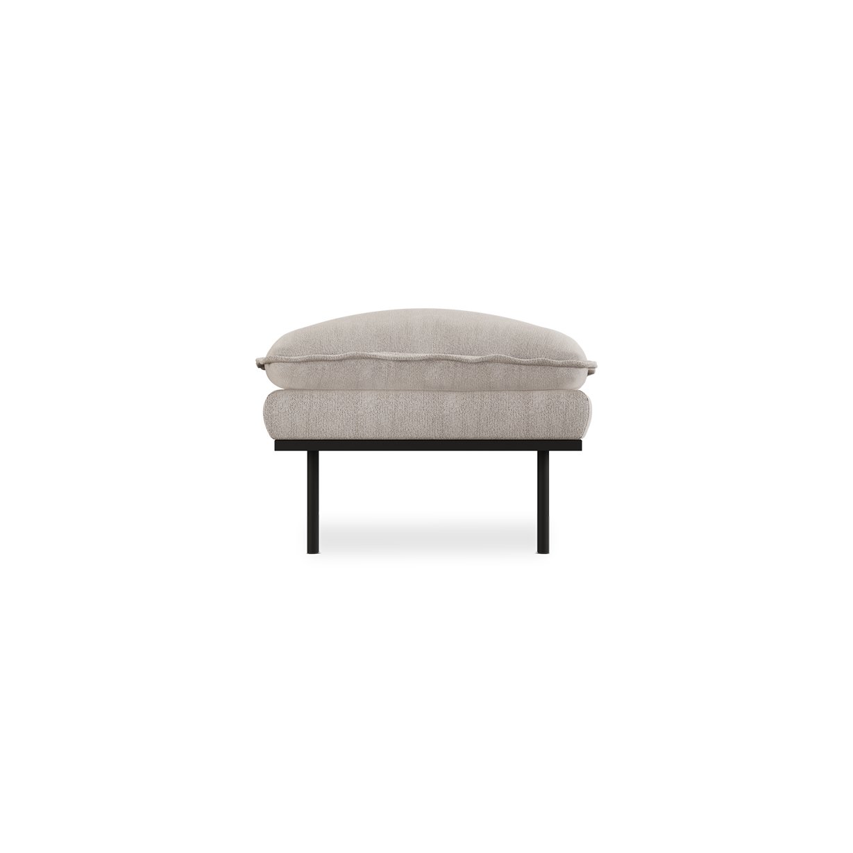 Retro sofa: hocker, sneak, light grey
