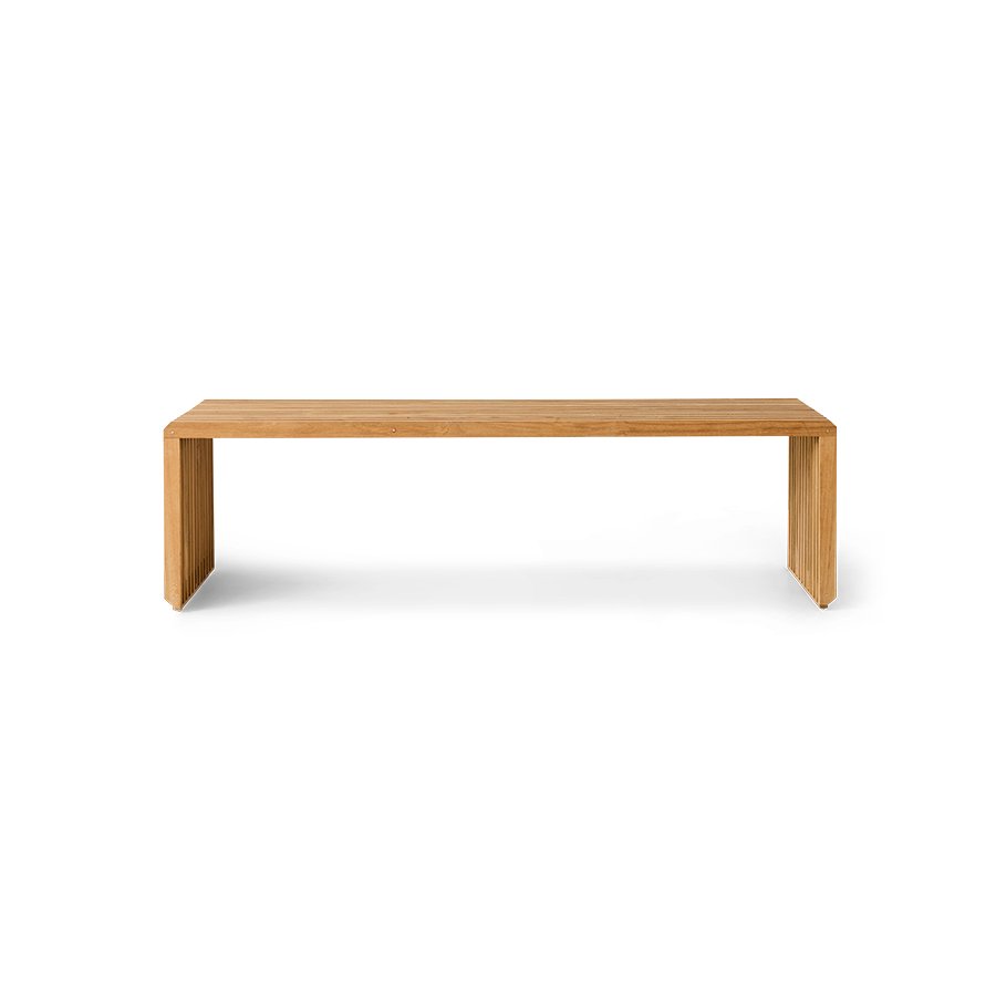 Slatted bench teak, 160x43cm
