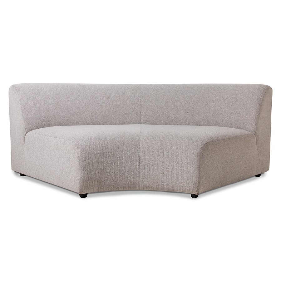 Jax couch: element round, sneak, light grey