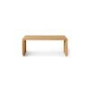 Slatted bench teak, 96x43 cm