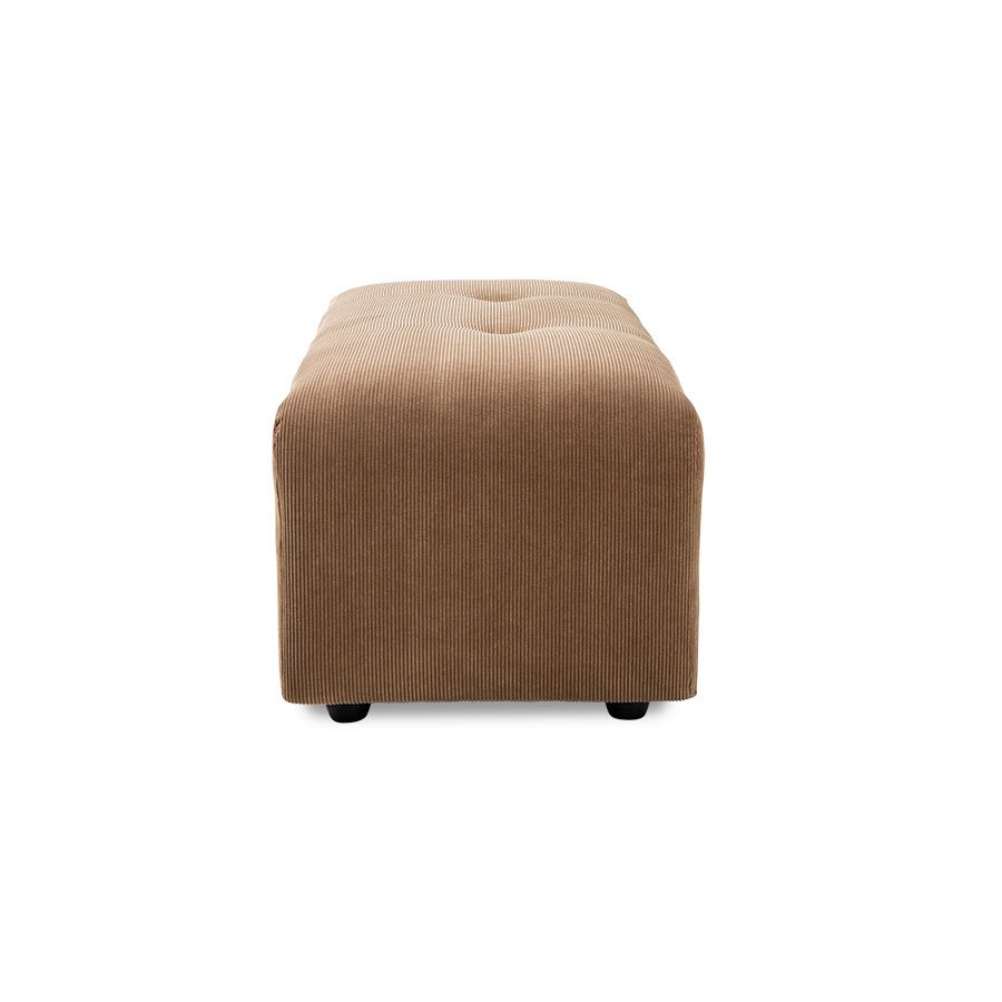 Vint couch: element hocker small, corduroy rib, brown