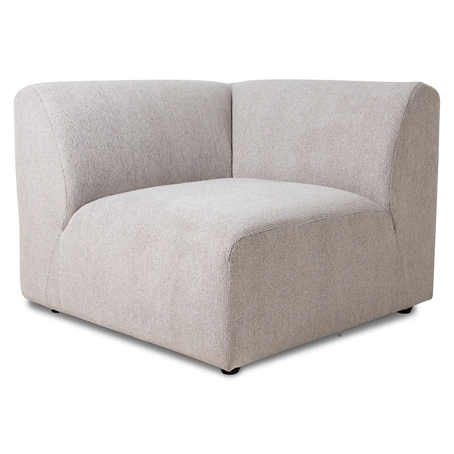 Jax couch: element left end, sneak, light grey