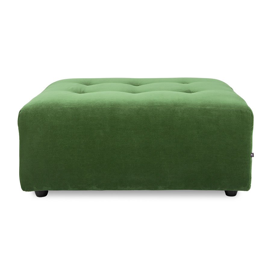 Vint couch: element hocker, royal velvet, green