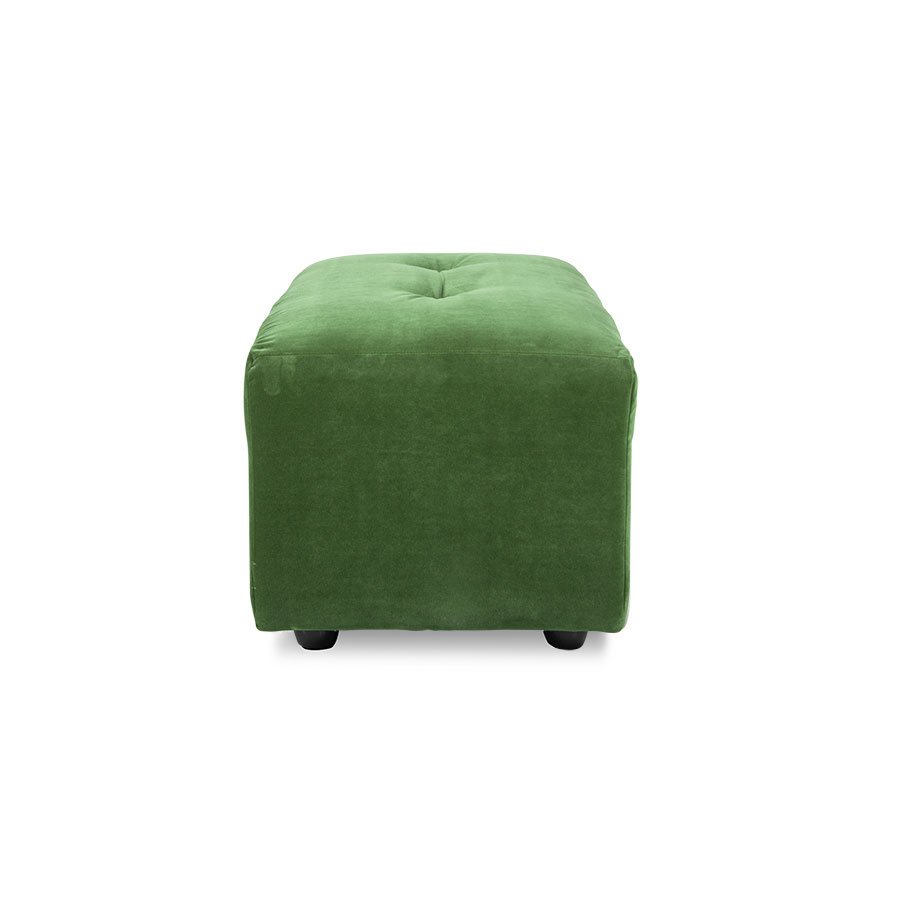 Vint couch: element hocker small, royal velvet, green