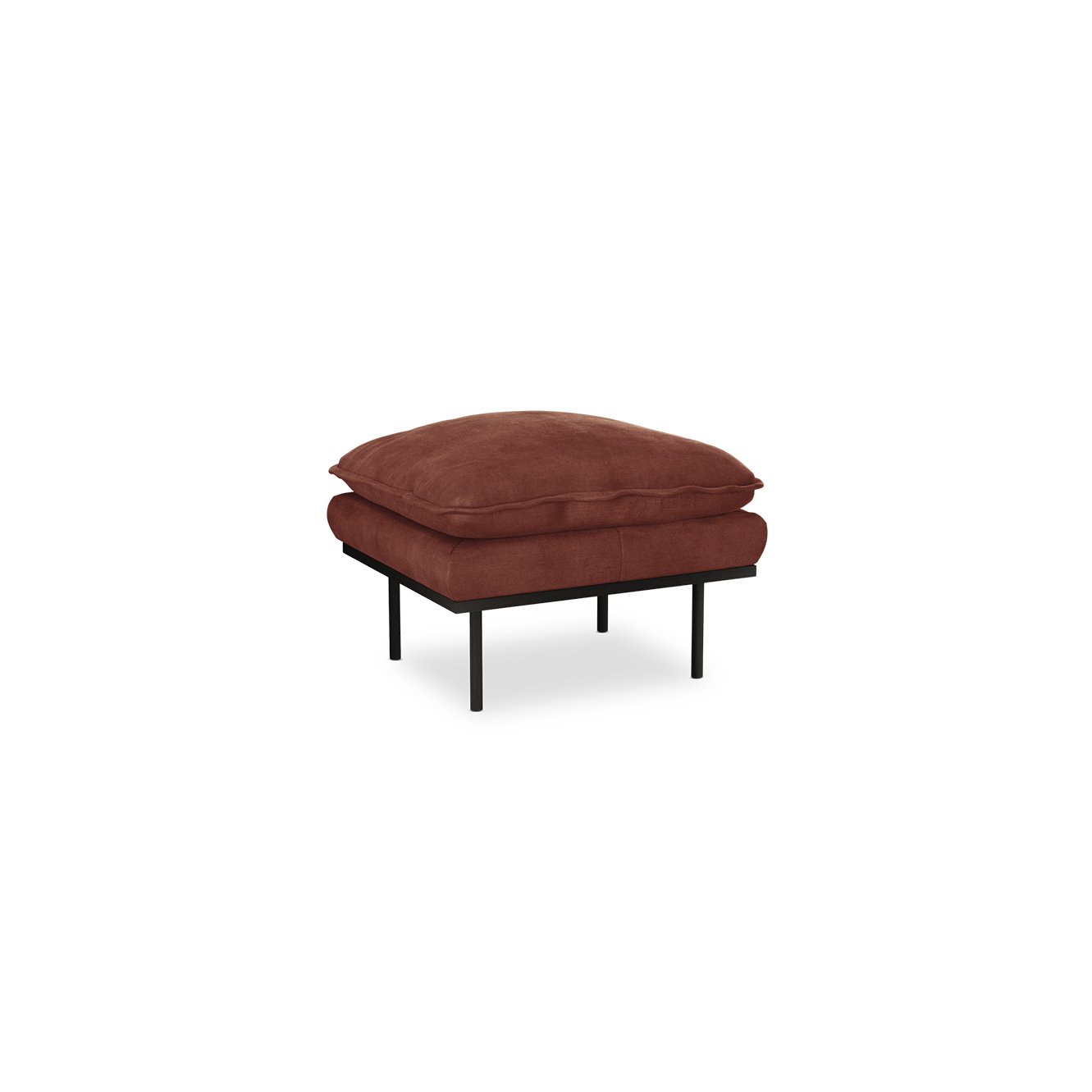 Retro sofa: hocker, royal velvet, magnolia - Image 2