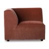 Jax couch: element left corner, royal velvet, magnolia
